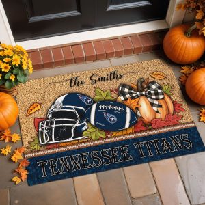 Tennessee Titans Doormat Custom Your Family Name BGDMM690