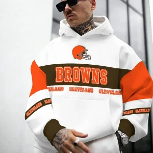 Cleveland Browns Hooded Pocket Pullover Hoodie AZCHD470