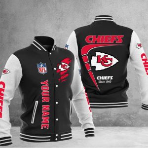 Kansas City Chiefs Custom Multicolors Button Jacket CJ46
