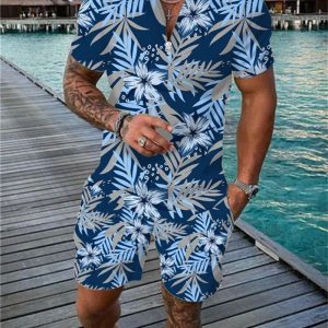 Dallas Cowboys Zip Polo Shirt And Shorts Men GB02