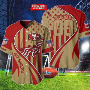 San Francisco 49ers Personalized Baseball Jersey BG886