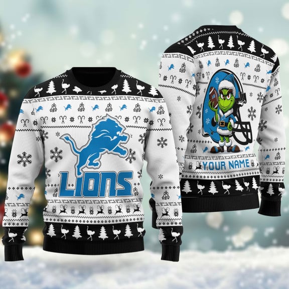 Detroit Lions NFL Ugly Christmas Woolen Sweaters SPTWSWEATER011