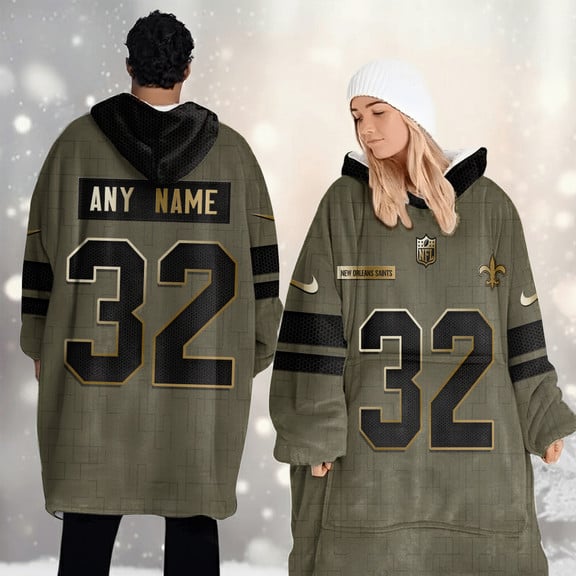 New Orleans Saints Comfy Wearable Blanket SPTCOMWBLANKET154