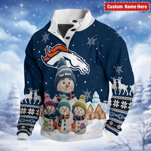 Denver Broncos Christmas Snowman Custom Sweatshirt S9DBSCH2486