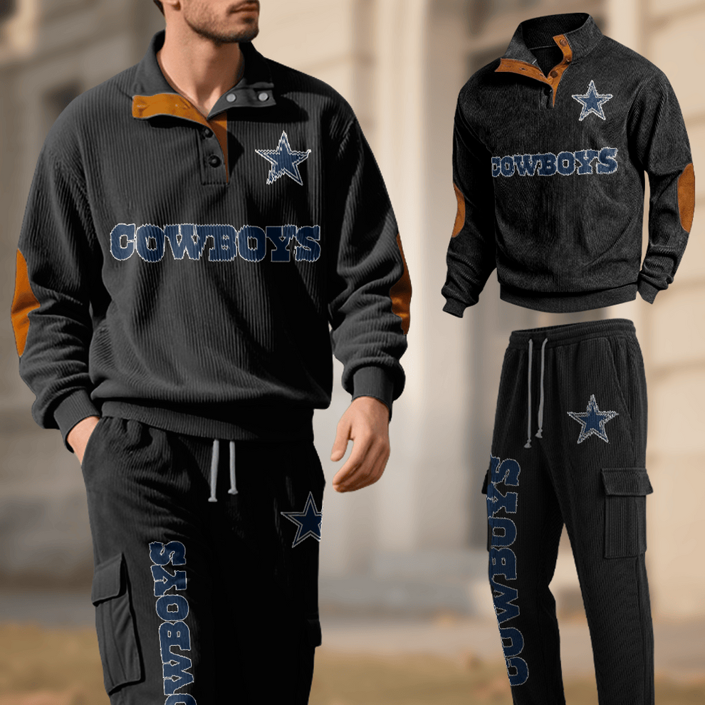Dallas Cowboys Corduroy Work Suit Set SPTCWSS009