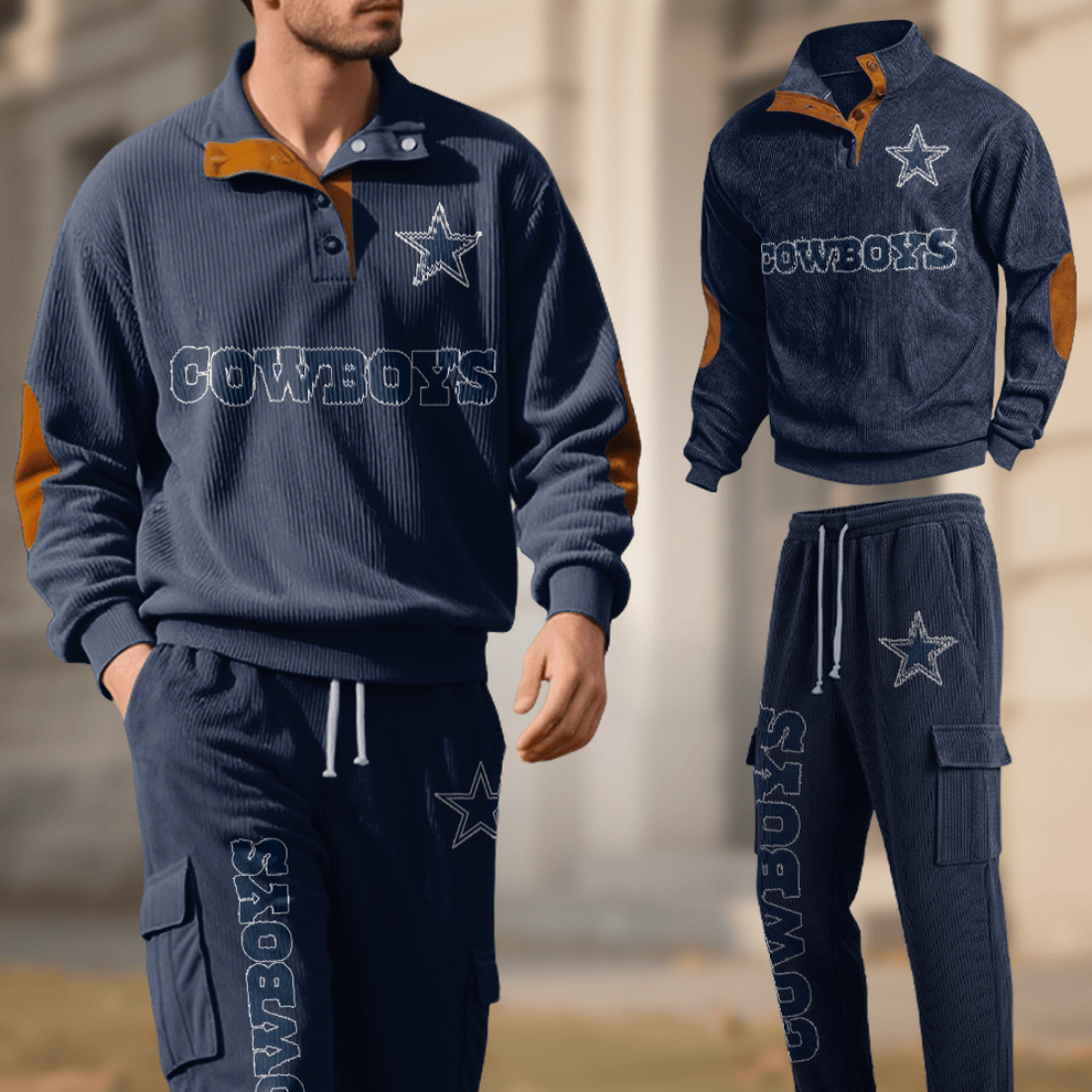 Dallas Cowboys Corduroy Work Suit Set SPTCWSS009 - Image 2