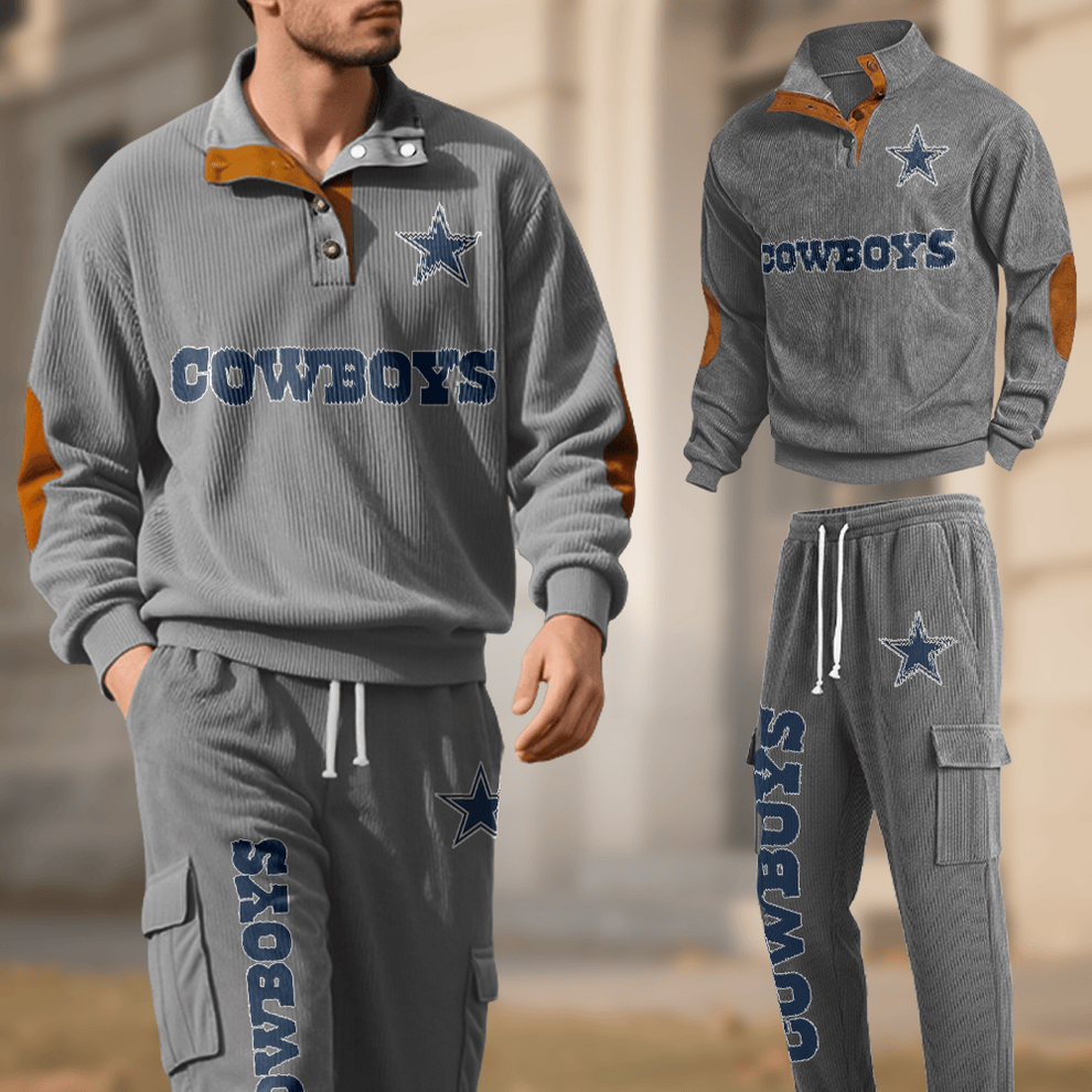 Dallas Cowboys Corduroy Work Suit Set SPTCWSS009 - Image 3