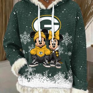 Green Bay Packers Fuzzy Trim Hoodie SPTFTH012