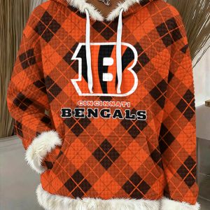 Cincinnati Bengals Fuzzy Trim Hoodie SPTFTH039