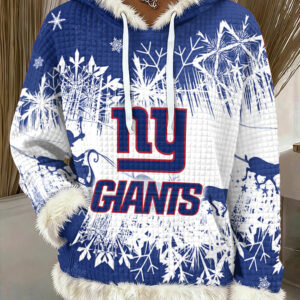 New York Giants Fuzzy Trim Hoodie SPTFTH185