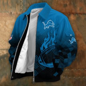 Detroit Lions Touchdown Classic Varsity Jacket SPTTCVJ139