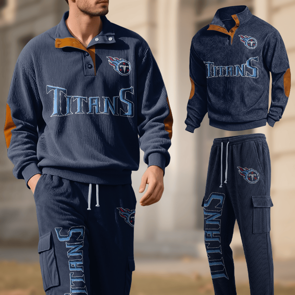 Tennessee Titans Corduroy Work Suit Set SPTCWSS031 - Image 2
