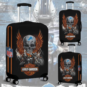 Detroit Lions Motorcycle New Suitcase Luggage Cover SPTLUCO074